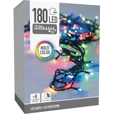 Mondex, Lichterkette, ŁAŃCUCH LED 180L MULTI ZEWNĘTRZNE 13,5m +8funkcji (13.50 m) Mondex, Lichterkette, ŁAŃCUCH LED 180L MULTI ZEWNĘTRZNE 13,5m +8funkcji (13.50 m)