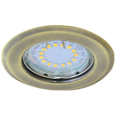 Tracon, Deckenleuchte, Einbauleuchte für Spotlampen, mat gold (GU10) Tracon, Deckenleuchte, Einbauleuchte für Spotlampen, mat gold (GU10)