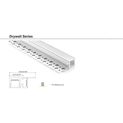 Synergy 21, Beleuchtung Zubehör, LED U-Profil 200cm, ALU084 Rigipsprofil Synergy 21, Beleuchtung Zubehör, LED U-Profil 200cm, ALU084 Rigipsprofil