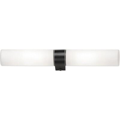 Nova Luce, Deckenleuchte, CORB Wandleuchte E14 2-fach Schwarz IP44 40x6,5x5cm dimmbar 9953202 (E14) Nova Luce, Deckenleuchte, CORB Wandleuchte E14 2-fach Schwarz IP44 40x6,5x5cm dimmbar 9953202 (E14)