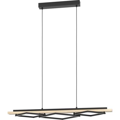 EGLO, Pendelleuchte, LEDPendelleuchte Boyal SchwarzBraun (3500 lm) EGLO, Pendelleuchte, LEDPendelleuchte Boyal SchwarzBraun (3500 lm)