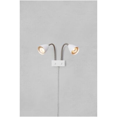 Markslöjd, Deckenleuchte, CIRO Wall 2L White/Steel Markslöjd, Deckenleuchte, CIRO Wall 2L White/Steel