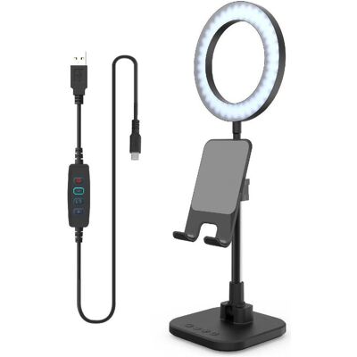 DigiPower LED-Schreibtisch- leuchte (Ringlicht), Dauerlicht DigiPower LED-Schreibtisch- leuchte (Ringlicht), Dauerlicht