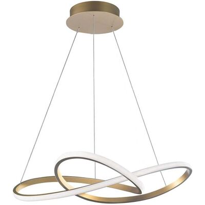 Nova Luce, Pendelleuchte, FUSION LED Pendelleuchte Messing 53W Warmweiss 150x72cm 1701101002 (4081 lm) Nova Luce, Pendelleuchte, FUSION LED Pendelleuchte Messing 53W Warmweiss 150x72cm 1701101002 (4081 lm)
