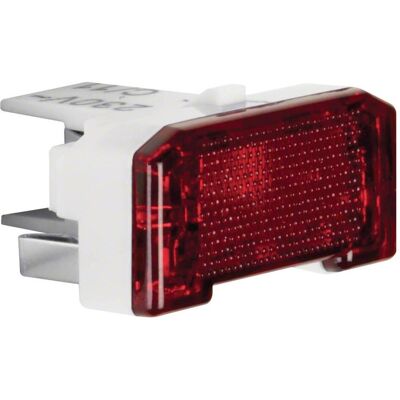 Berker, Zubehör Schalterprogramm, LED-Aggregat Modul-Einsatz 1686 weiss mit roter Kalotte Berker, Zubehör Schalterprogramm, LED-Aggregat Modul-Einsatz 1686 weiss mit roter Kalotte