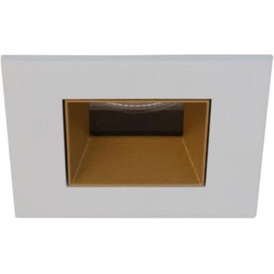 Brumberg LED-Einbaudownlight - Quadrat, Weiß/Gold - Downlight Brumberg LED-Einbaudownlight - Quadrat, Weiß/Gold - Downlight