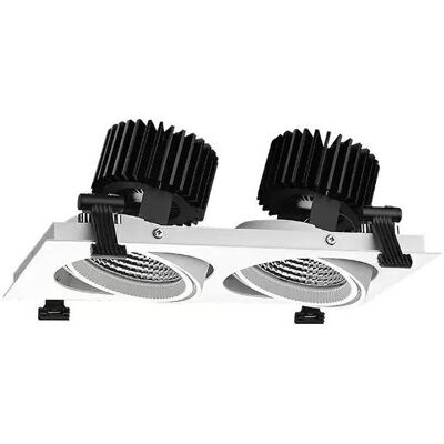 Synergy 21, Deckenleuchte, LED Downlight double-head weiss 2*35W, schwenkbar, Warmweià (110 lm) Synergy 21, Deckenleuchte, LED Downlight double-head weiss 2*35W, schwenkbar, Warmweià (110 lm)