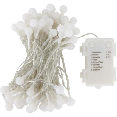 Idena 100er Kugel LED Lichterkette - Innen/Außen, 10,2 m Idena 100er Kugel LED Lichterkette - Innen/Außen, 10,2 m