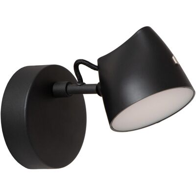 Lucide Milne Wandleuchte - Dimmbar 8W LED - Schwarz Lucide Milne Wandleuchte - Dimmbar 8W LED - Schwarz