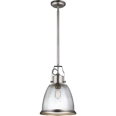Elstead Lighting, Pendelleuchte, Hobson Hängeleuchte E27 52cm Satiniertes Nickel (E27) Elstead Lighting, Pendelleuchte, Hobson Hängeleuchte E27 52cm Satiniertes Nickel (E27)