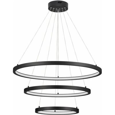 Nova Luce, Pendelleuchte, EMPATIA LED Pendelleuchte Schwarz 108W Warmweiss 120x80cm dimmbar 9172867 (2245 lm) Nova Luce, Pendelleuchte, EMPATIA LED Pendelleuchte Schwarz 108W Warmweiss 120x80cm dimmbar 9172867 (2245 lm)