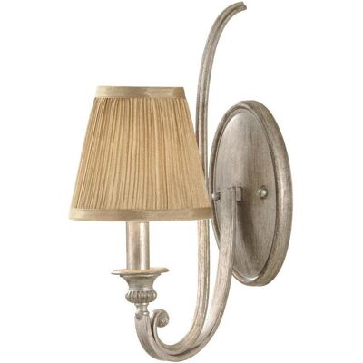Feiss Abbey Wandleuchte - Kerzen, Silber Sand, E14, 60W Feiss Abbey Wandleuchte - Kerzen, Silber Sand, E14, 60W