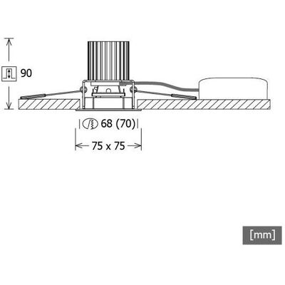 LTS, Deckenleuchte, Licht&Leuchten LED-Einbaudownlight FLIQ 100.1027.01 sw (1110 lm) LTS, Deckenleuchte, Licht&Leuchten LED-Einbaudownlight FLIQ 100.1027.01 sw (1110 lm)