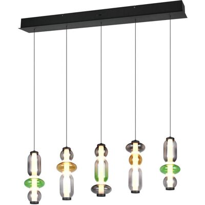 Trio, Pendelleuchte, 334310517 Minerva LED Pendelleuchte 5x8W dimmbar Multicolor CCT einstellbare Lichtfarbe Trio, Pendelleuchte, 334310517 Minerva LED Pendelleuchte 5x8W dimmbar Multicolor CCT einstellbare Lichtfarbe