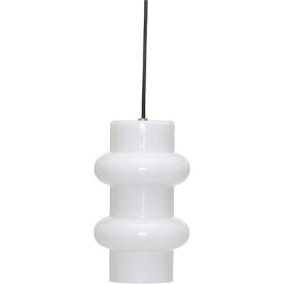 Hübsch, Pendelleuchte, Pilule Hängelampe Dobbelt Glänzend Weiss (E27) Hübsch, Pendelleuchte, Pilule Hängelampe Dobbelt Glänzend Weiss (E27)