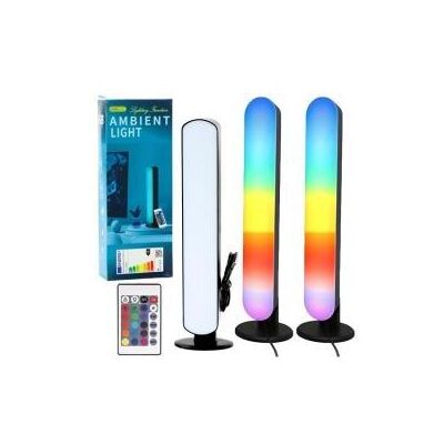 Lean Toys, Tischlampe, Ambient RGB LED Gaming-Schreibtischlampen-Set Lean Toys, Tischlampe, Ambient RGB LED Gaming-Schreibtischlampen-Set