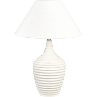 Beliani CELESTE Beigefarbene Keramik Tischlampe - Tischlampe Beliani CELESTE Beigefarbene Keramik Tischlampe - Tischlampe