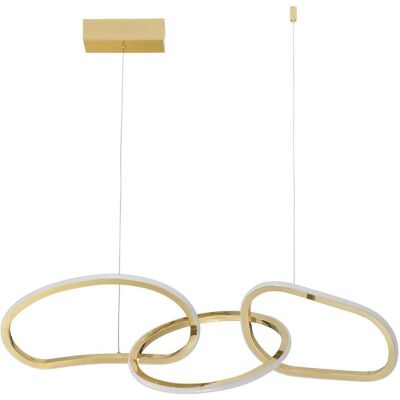 Nova Luce, Pendelleuchte, GIRISH LED Pendelleuchte Gold 41W Warmweiss 82x23x120cm dimmbar 9248110 (2000 lm) Nova Luce, Pendelleuchte, GIRISH LED Pendelleuchte Gold 41W Warmweiss 82x23x120cm dimmbar 9248110 (2000 lm)