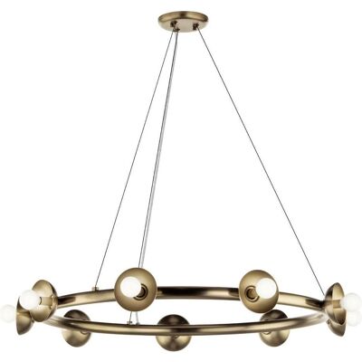 Elstead Lighting, Pendelleuchte, Elstead Palta Pendelleuchte E14 9-fach Champagnerbronze Champagnergold (E14) Elstead Lighting, Pendelleuchte, Elstead Palta Pendelleuchte E14 9-fach Champagnerbronze Champagnergold (E14)