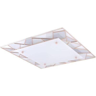EGLO, Deckenleuchte, 94747 Pancento 1 LED Wandleuchte / Deckenleuchte 16W Stahl kupferfarben weiss grau EGLO, Deckenleuchte, 94747 Pancento 1 LED Wandleuchte / Deckenleuchte 16W Stahl kupferfarben weiss grau