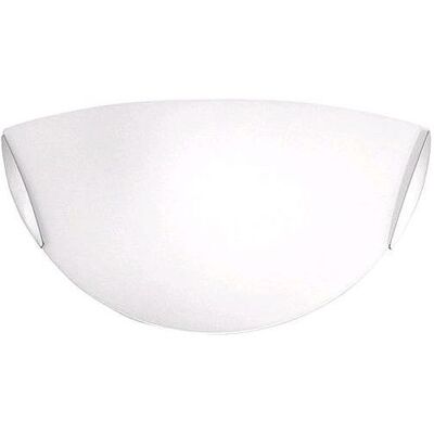 Fabas Luce Nickel Wandleuchte - Wandlampe - IP20 - E27 - 60W - Stahl - Klassisches Opalglas Fabas Luce Nickel Wandleuchte - Wandlampe - IP20 - E27 - 60W - Stahl - Klassisches Opalglas