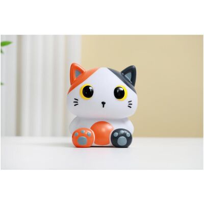 Total Juggling, Nachtlicht, iTotal - Silicone night light - Orange Cat - 13.2 x 10 x 16 cm Total Juggling, Nachtlicht, iTotal - Silicone night light - Orange Cat - 13.2 x 10 x 16 cm