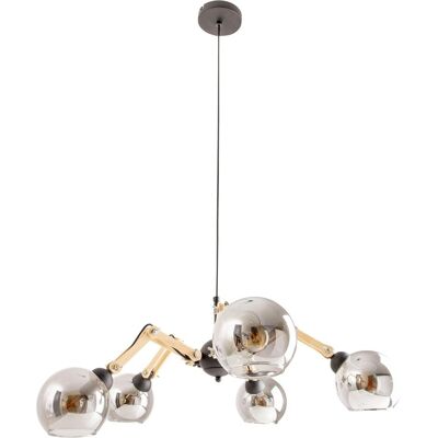 Naeve Modell Soito Schwarzes Pendelleuchte - 80cm, 5 Lampen Naeve Modell Soito Schwarzes Pendelleuchte - 80cm, 5 Lampen