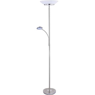 Globo, Stehlampe, Deckenfluter Nickel Matt, 1xled Globo, Stehlampe, Deckenfluter Nickel Matt, 1xled