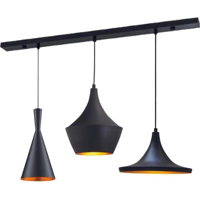 Bamyum, Pendelleuchte, Magna Pendelleuchte Schwarz 3 Flammige (E27) Bamyum, Pendelleuchte, Magna Pendelleuchte Schwarz 3 Flammige (E27)