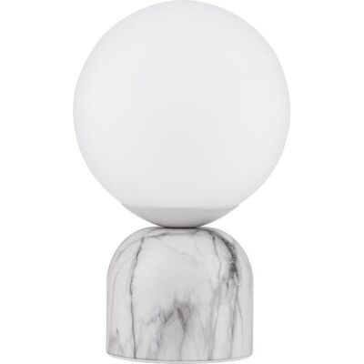 Nova Luce Kenio Weiße Marmor Glas E14 Tischlampe Nova Luce Kenio Weiße Marmor Glas E14 Tischlampe