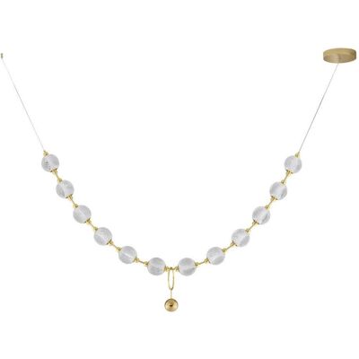 Nova Luce, Pendelleuchte, BRILLANTE LED Pendelleuchte Gold 49W Neutralweiss 185x10x200cm dimmbar 9695200 (3256 lm) Nova Luce, Pendelleuchte, BRILLANTE LED Pendelleuchte Gold 49W Neutralweiss 185x10x200cm dimmbar 9695200 (3256 lm)
