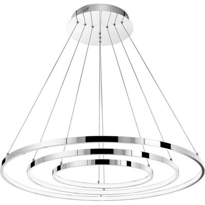 Nova Luce, Pendelleuchte, ARIA LED Pendelleuchte Chrom 129W Warmweiss 120x80cm 17222004 Nova Luce, Pendelleuchte, ARIA LED Pendelleuchte Chrom 129W Warmweiss 120x80cm 17222004