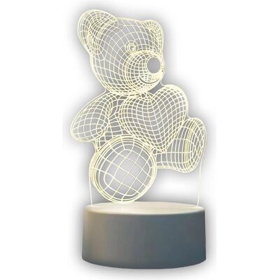 Extralink, Nachtlicht, Home Nachtlampe Bär Herz 3d Optische Illusion Für Schlafzimmer USB Extralink, Nachtlicht, Home Nachtlampe Bär Herz 3d Optische Illusion Für Schlafzimmer USB