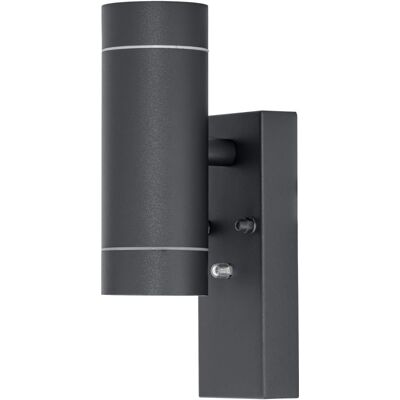 Tracon, Deckenleuchte, Assenwand-Spotleuchte mit Lichtsensor, anthrazit (GU10) Tracon, Deckenleuchte, Assenwand-Spotleuchte mit Lichtsensor, anthrazit (GU10)