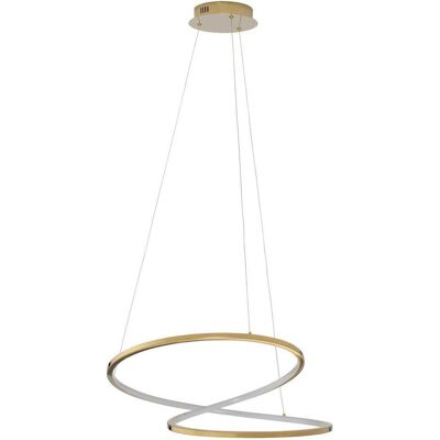 Nova Luce, Pendelleuchte, GIRISH LED Pendelleuchte Gold 41W Warmweiss 120x60cm dimmbar 9248109 (2000 lm) Nova Luce, Pendelleuchte, GIRISH LED Pendelleuchte Gold 41W Warmweiss 120x60cm dimmbar 9248109 (2000 lm)