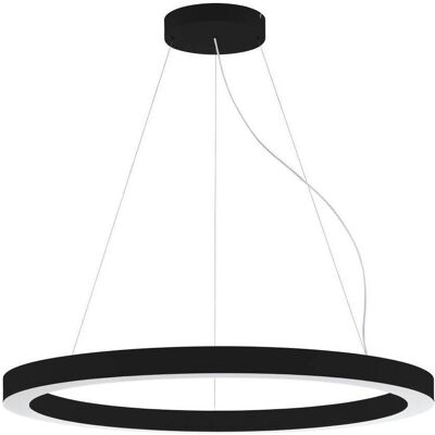 EGLO, Pendelleuchte, 63053 PASTRENGO 1 LED Pendelleuchte 2x75W Ø1100mm Schwarz Weiss Warmweiss Dimmbar EGLO, Pendelleuchte, 63053 PASTRENGO 1 LED Pendelleuchte 2x75W Ø1100mm Schwarz Weiss Warmweiss Dimmbar