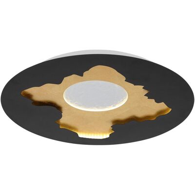 Globo, Deckenleuchte, Obscura LED Deckenleuchte 40W Neutralweiss Schwarz Matt, Metall Memoryfunktion Ø45cm 48485 Globo, Deckenleuchte, Obscura LED Deckenleuchte 40W Neutralweiss Schwarz Matt, Metall Memoryfunktion Ø45cm 48485