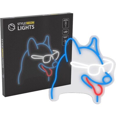 Manta, LED Streifen, SNL69MT Style Neon Lights Dog With Glasses (Mehrfarbig, 27 cm, Indoor) Manta, LED Streifen, SNL69MT Style Neon Lights Dog With Glasses (Mehrfarbig, 27 cm, Indoor)