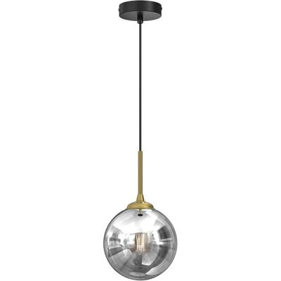Milagro, Pendelleuchte, Reflex Pendelleuchte – 1 x E14 – max. 40 W – Schwarz und Gold – 17 x 90 cm (E14) Milagro, Pendelleuchte, Reflex Pendelleuchte – 1 x E14 – max. 40 W – Schwarz und Gold – 17 x 90 cm (E14)