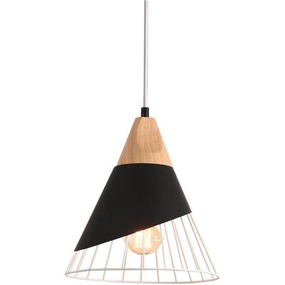 Platinet, Pendelleuchte, computer speakers PENDANT LAMP IRIS P150369 E27 METAL + WOOD Black 25x25 (44023) (E27) Platinet, Pendelleuchte, computer speakers PENDANT LAMP IRIS P150369 E27 METAL + WOOD Black 25x25 (44023) (E27)
