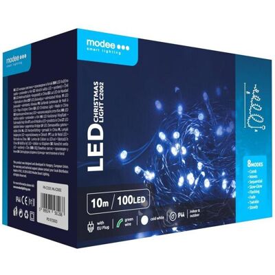 Modee, Lichterkette, Weihnachtslichterkette 10m KALT 100LED ML-C2002 (10 m) Modee, Lichterkette, Weihnachtslichterkette 10m KALT 100LED ML-C2002 (10 m)