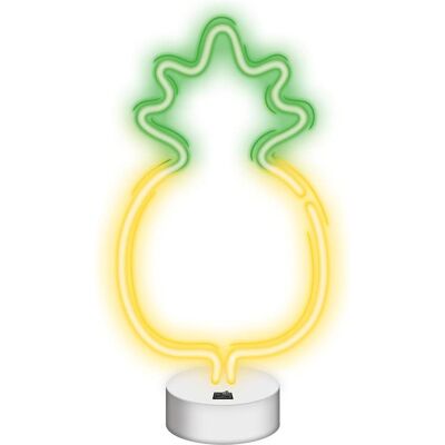 Forever Light, Tischlampe, Neon LED auf einem Ständer PINEAPPLE gelb grün NNE05 Neolia Forever Light, Tischlampe, Neon LED auf einem Ständer PINEAPPLE gelb grün NNE05 Neolia