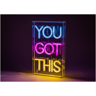 Fuj Tek, Tischlampe, Neon You've Got This Wall Lamp Fuj Tek, Tischlampe, Neon You've Got This Wall Lamp