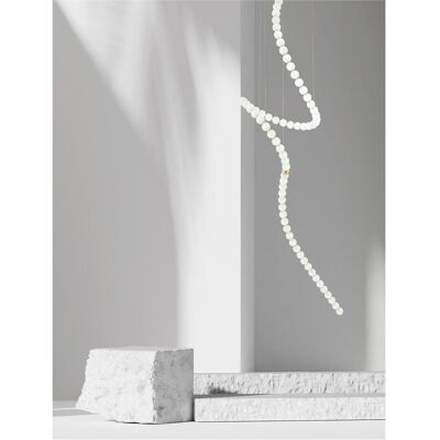 Nova Luce, Pendelleuchte, PERLA LED Pendelleuchte Gold 207W Warmweiss 400x79cm dimmbar 9695207 Nova Luce, Pendelleuchte, PERLA LED Pendelleuchte Gold 207W Warmweiss 400x79cm dimmbar 9695207