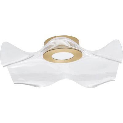 Nova Luce Siderno LED Halbrundleuchte - 31W, Gold Aluminium Nova Luce Siderno LED Halbrundleuchte - 31W, Gold Aluminium