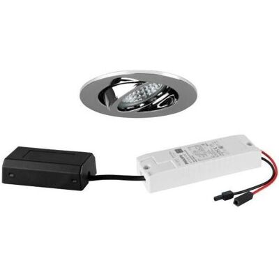 Brumberg LED-Einbaustrahler - DALI dimmbar, 230V, Chrom Brumberg LED-Einbaustrahler - DALI dimmbar, 230V, Chrom