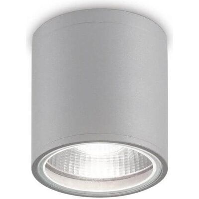 Ideal lux, Wandleuchte + Deckenleuchte, GUN Deckenleuchte GU10 ⌀110mm dimmbar Grau IP44 163642 (GU10) Ideal lux, Wandleuchte + Deckenleuchte, GUN Deckenleuchte GU10 ⌀110mm dimmbar Grau IP44 163642 (GU10)