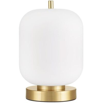 Nova Luce, Tischlampe, LATO Tischleuchte - Opalglas, E14, Gold, Weiß Nova Luce, Tischlampe, LATO Tischleuchte - Opalglas, E14, Gold, Weiß
