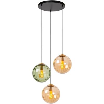 Lucide, Pendelleuchte, MONSARAZ - Pendelleuchten - Ø 35 cm - 3xE27 - Grün 45493/03/33 (E27) Lucide, Pendelleuchte, MONSARAZ - Pendelleuchten - Ø 35 cm - 3xE27 - Grün 45493/03/33 (E27)