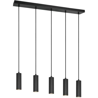 Trio, Pendelleuchte, 367700532 Soka GU10 Pendelleuchte 5-fach ⌀5,5cm Schwarz Matt (GU10) Trio, Pendelleuchte, 367700532 Soka GU10 Pendelleuchte 5-fach ⌀5,5cm Schwarz Matt (GU10)